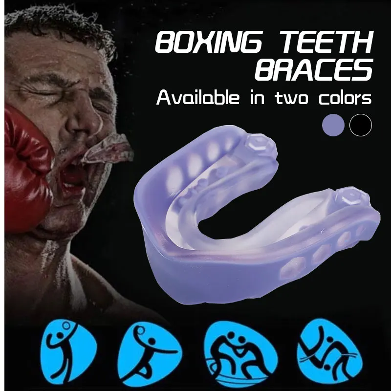 Спорт EVA мундguard Gum Shield экологический Бокс Рот guard безопасности зубы полости рта ясный тхэквондо взрослых ногами