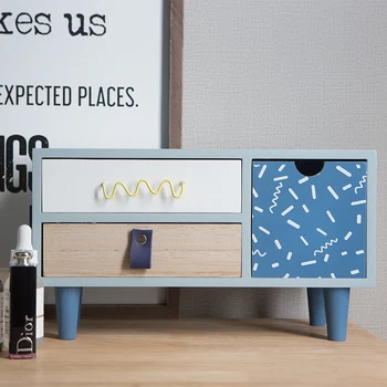 

Desktop storage box drawer type finishing box simple jewelry cosmetics skin care product dustproof rack