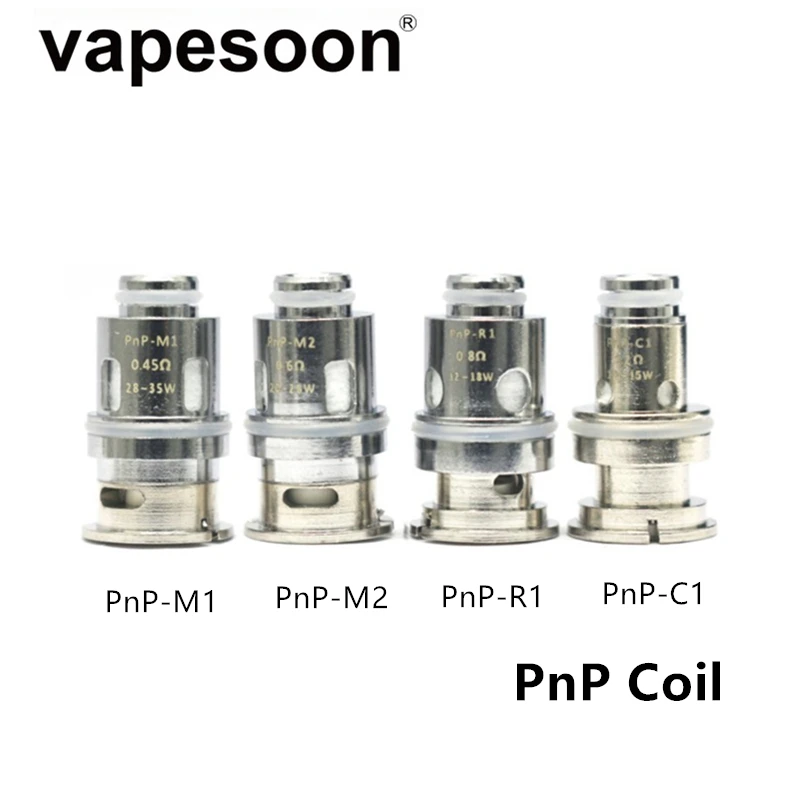 5 шт. с самонастраиваемым устройством Vape катушки PnP-M1 PnP-M2 PnP-R1 Pnp-C1 для VOOPOO Калибр P22 AIO/FINIC P18 AIO/перетащите Детские Trio/найти S Trio