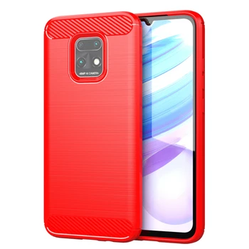 

50Pcs Carbon Fiber Silicone Case For Xiaomi Redmi 10X 9 9A 9C 8 8A 7 7A 6 K30 K20 Note 9 Pro Max 9S 8T Anti-Fingerprint Cover