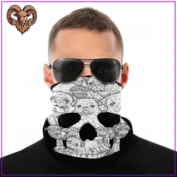 

2020 Pug dog Skull Men Women Fashion facemasks for virus protection cotton facemasks pm2.5 mask filter reusable breathable