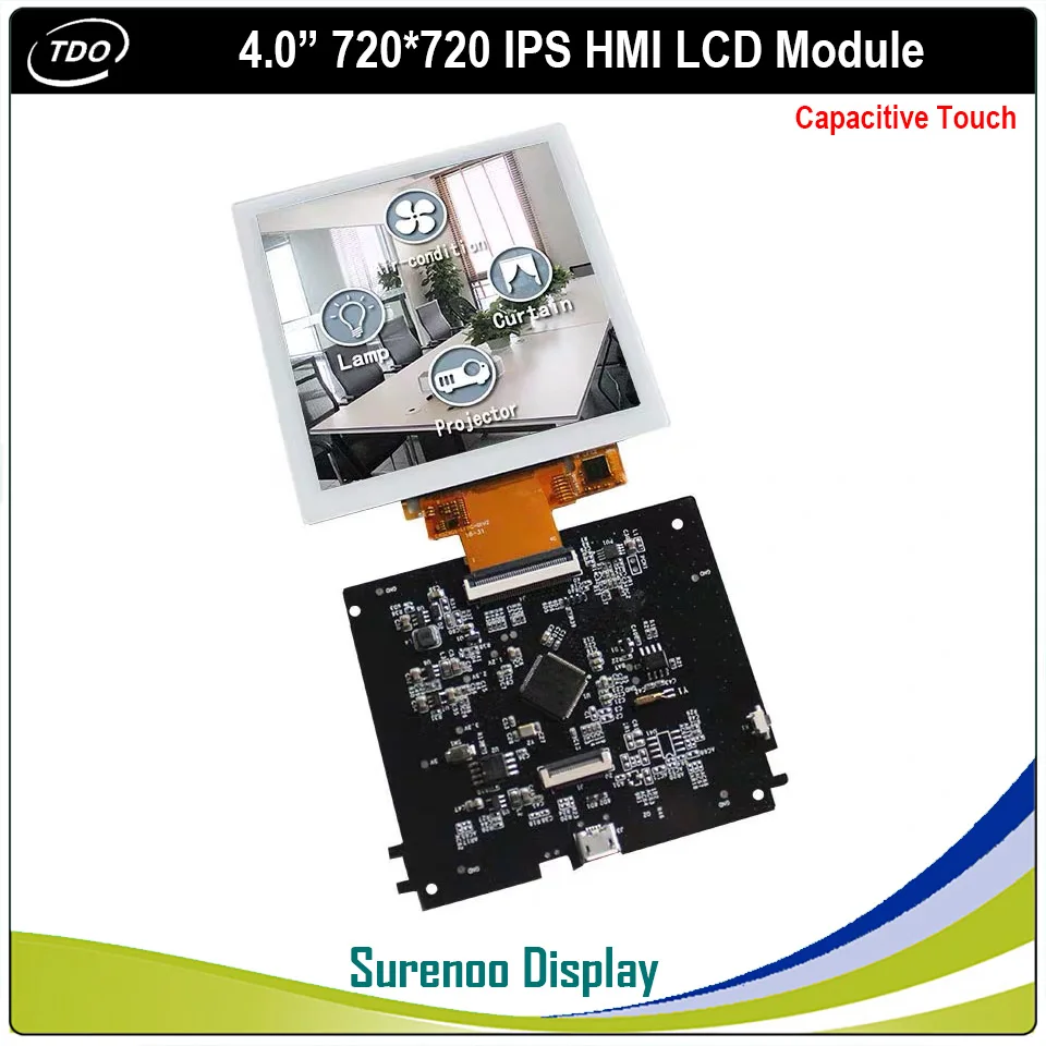 4 0 &quotдюймовый 720*720 HMI умный IPS TFT ЖК модуль дисплей экран с емкостной сенсорной
