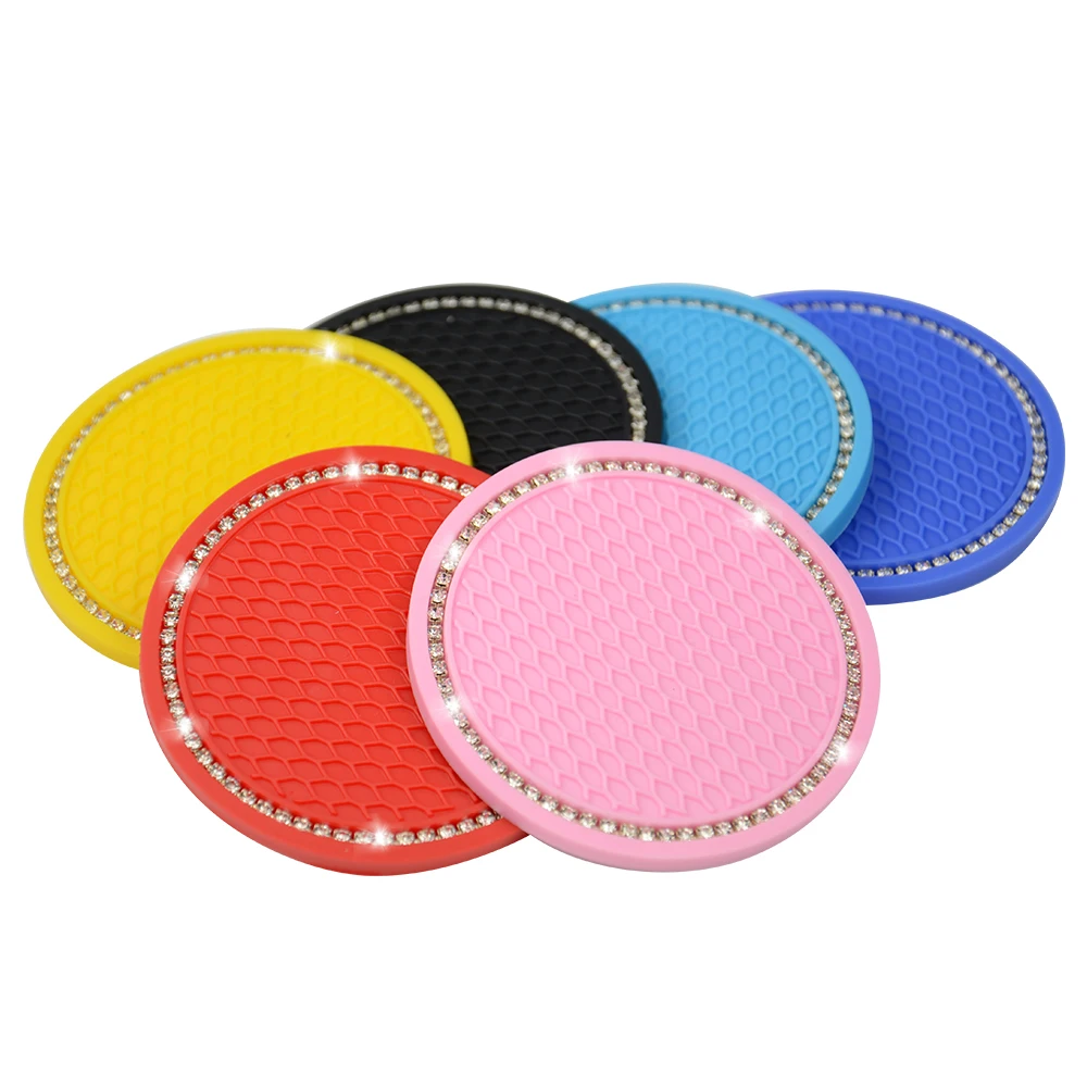 Universal Car Gadget Mats Honeycomb Water Creative Coaster StorageTreadmill Anti-slip Interior Accessories Rubber Pad Anti Slip