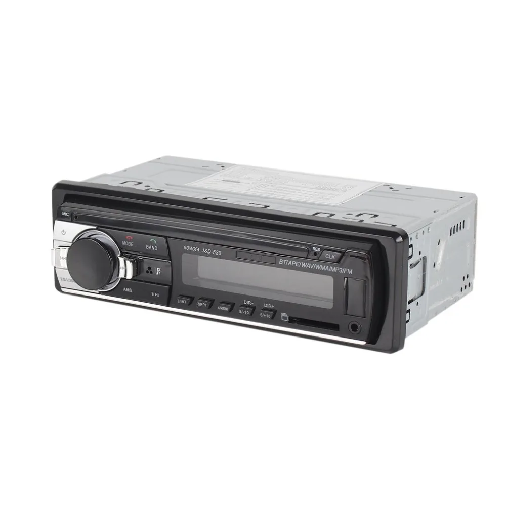 JSD-520 автомобильное радио стерео музыкальный плеер телефон MP3 Пульт дистанционного управления 12 в автомобильное аудио Автомобильное музыкальное устройство