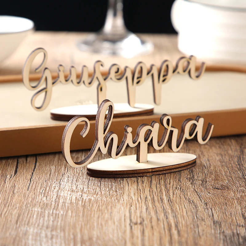 Wedding Place Cards Standing Laser Cut Name signs for wedding Place Settings Dinner Place Card Wedding Escort Card Decoration Calligraphy tags gift