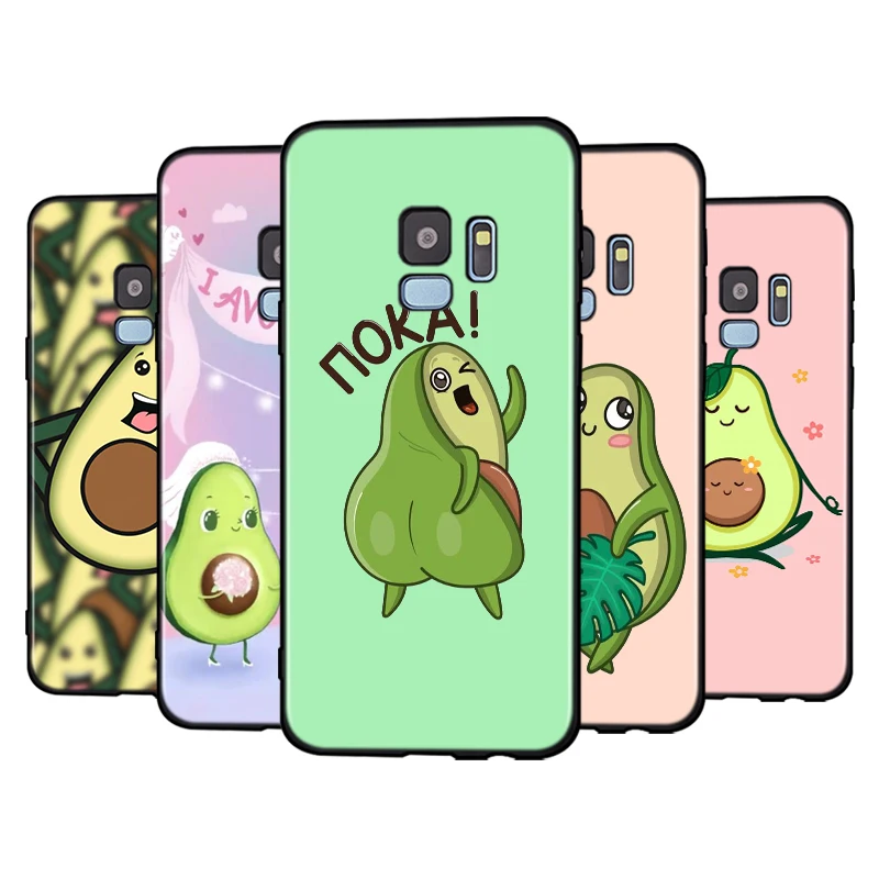 Cute Cartoon Avocado Silicone Case For Samsung Galaxy A9 A8 A7 A6 A6S A8S Plus A5 A3 Star 2018 2017 2016 Phone | Мобильные телефоны