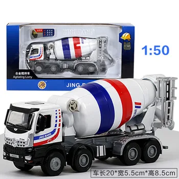 

1:60 Truck Mixer Cement Truck Transportation Diecast Alloy Model Construction Vehicle Metal model Toy kid Fans collection gifts
