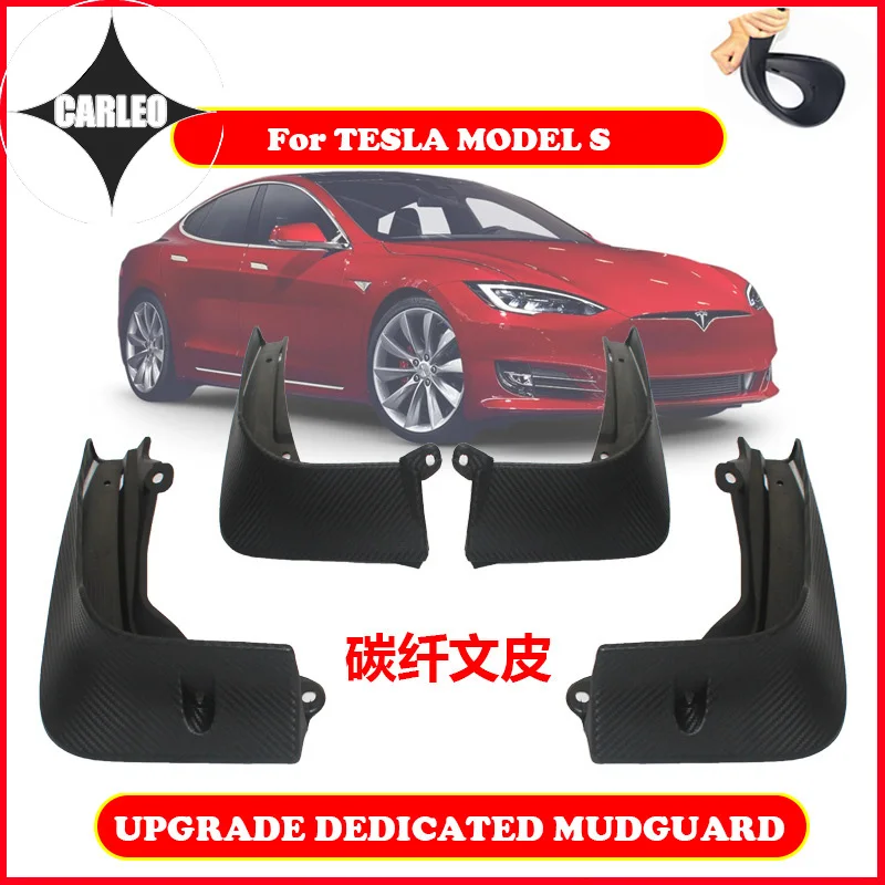 

Крыло для Tesla модель Y Модель S/X 2012-2020 ПВХ передний и задний защитный чехол для крыла автомобиля Брызговики Обновление версии