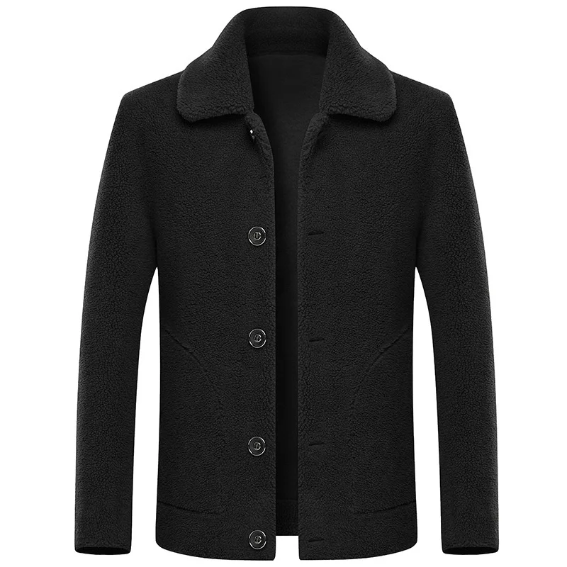 Low Price 2019 Brand clothing Men High quality cashmere Jackets/Male keep warm in winter slim Double sided Leisure coat Plus size S-3XL