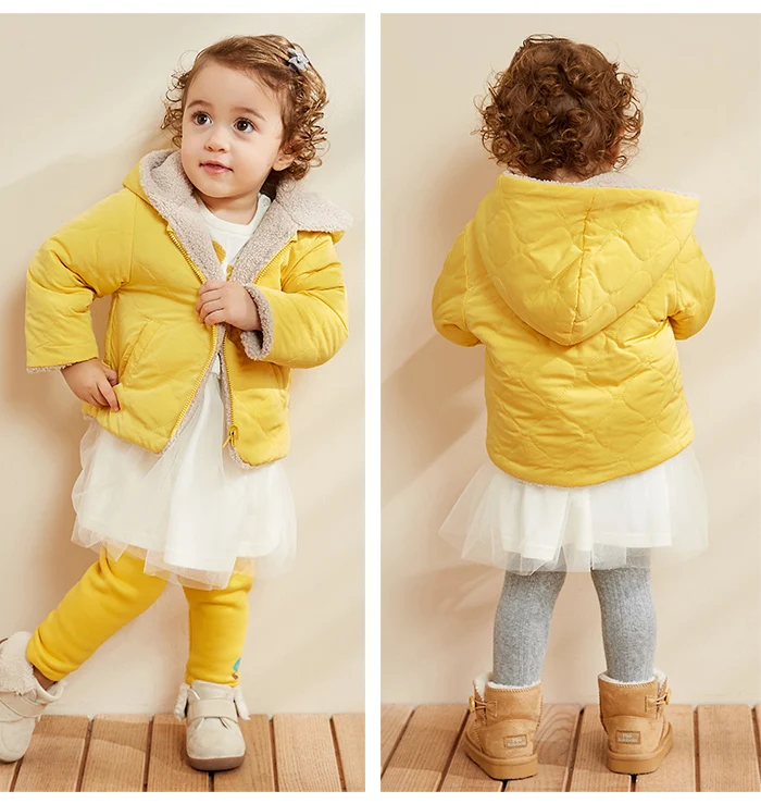 Minibalabala/Детская Хлопковая одежда для девочек и мальчиков, детское хлопковое пальто с двумя сторонами г., новая зимняя Плотная хлопковая куртка