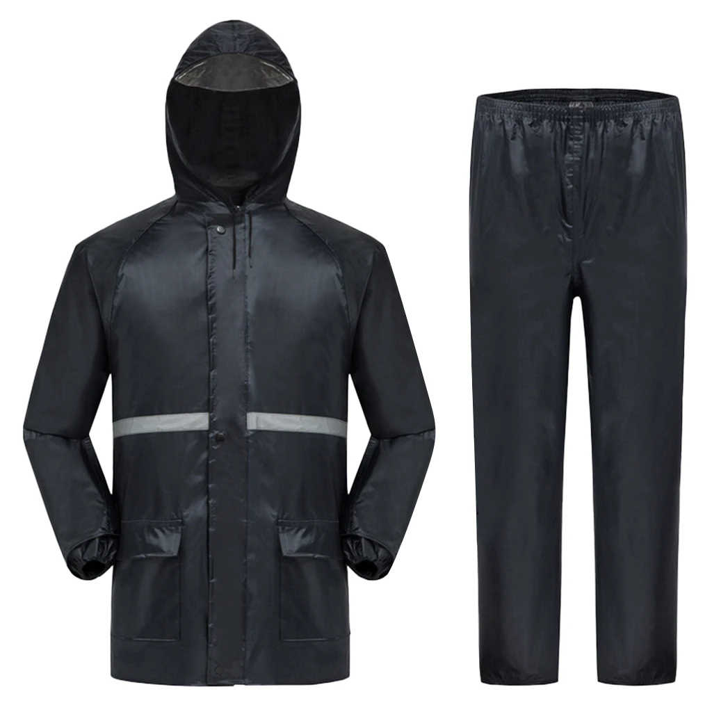 

Outdoor Portable Waterproof Rain Cover Water Resistant Jacket and Trousers Set for Fishing Cycling