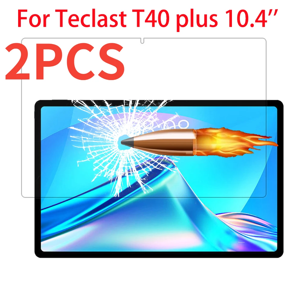 tablet chargers 3PCS Tablet Tempered Glass Screen Protectors For Teclast T40 PLUS 10.4 inch Protective Film Glass Guard 9H 0.33mm T40PLUS detachable keyboard Tablet Accessories