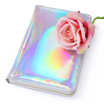 

72 Slots Organizer Plate Holder Case Round Pink Silver Rectangle Nail Art Portable Storage Bag Holographic Stamp Accessories