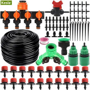 

5M-50M DIY Micro Drip Irrigation System Dripper grow Auto Watering Garden 4/7mm Hose Kit Adjustable Dripper Nozzle Greenhouses