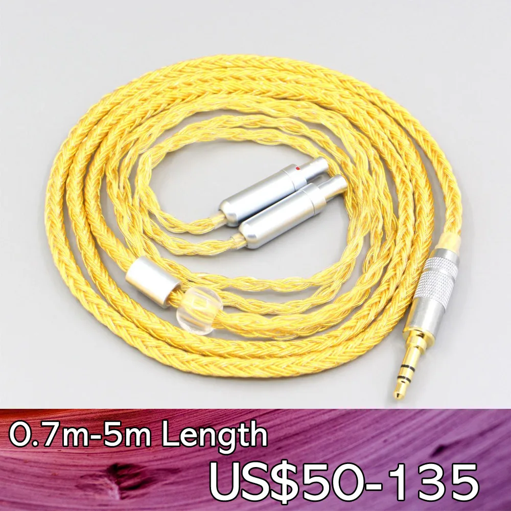 LN007376 16 Core OCC позолоченный кабель для наушников Sennheiser HD800 HD800s HD820s HD820 Enigma акустика
