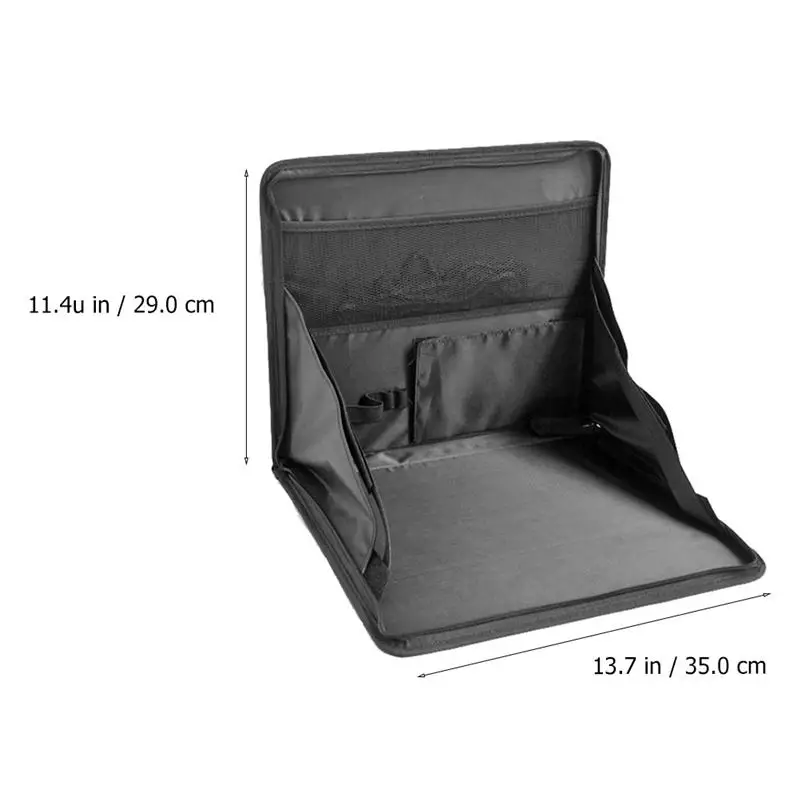 1pc Practical Durable Useful Multifunctional Foldable Drink Holder Rack Computer Stand Laptop Desk for Auto