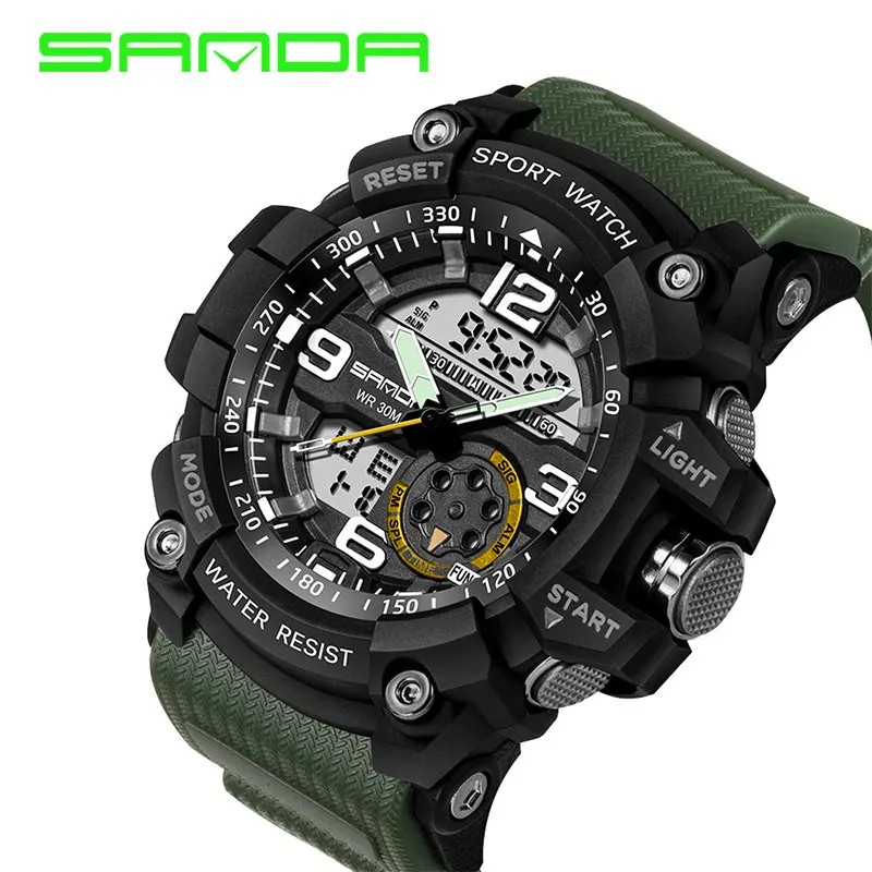 2018 Military Sport Watch Men Top Brand Luxury Famous Electronic LED Digital Wrist Watch Male Clock For Man Relogio Masculino