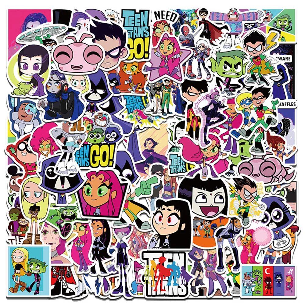 

10/30/50PCS Animation Young Titan Graffiti Waterproof Sticker Suitcase Notebook Refrigerator Skateboard Water CupHelmetWholesale