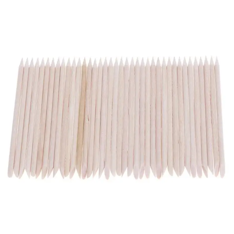 

100pcs/Bag Nail Art Cuticle Pusher Remover Wood Clean Nail Manicure Sticks