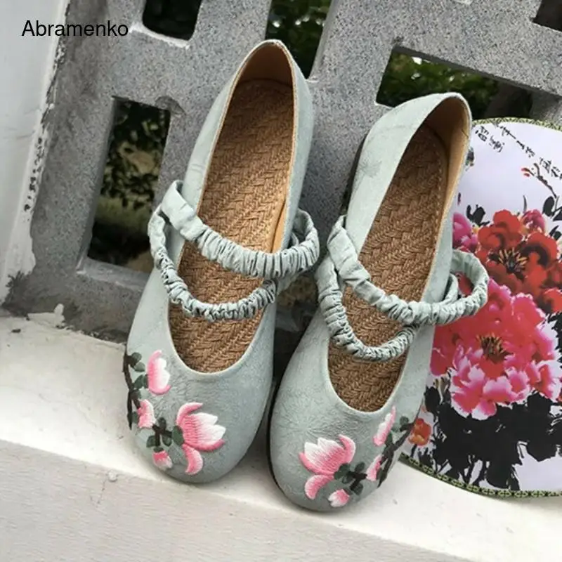 Женские туфли на плоской подошве с круглым носком Размеры 35-40 | Обувь