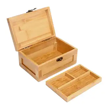 

Vintage Wooden Storage Boxes Jewelry Box Women Earrings Rings Trinket Storage Case Organizer Home Storage Bin Wedding Gifts