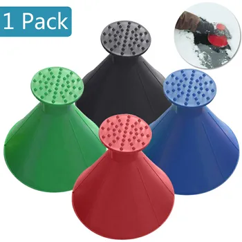 

Home Accessories Ice Scraper Round Magic Cone Shaped Ice Scraper Snow Shovel for Car Windshield Windscreen Glass Cleaning Tools
