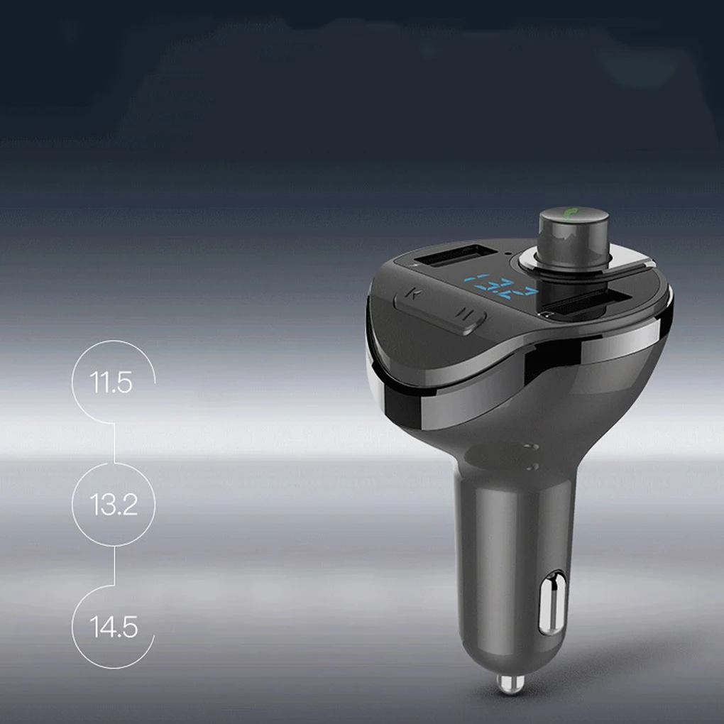 T20 Автомобильный Bluetooth MP3-плеер прикуриватель автомобильный двойной USB зарядное устройство fm-передатчик Авто Hands-free вызов