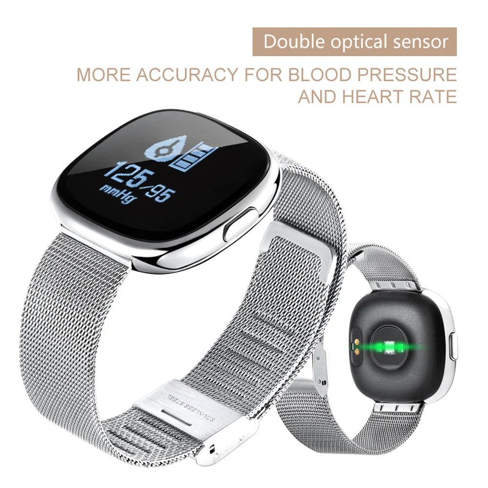 

Bluetooth WristBand P2 Blood Pressure Heart Rate Monitor Smart Bracelet Pedometer Sleep Fitness Tracker Watches for Android IOS