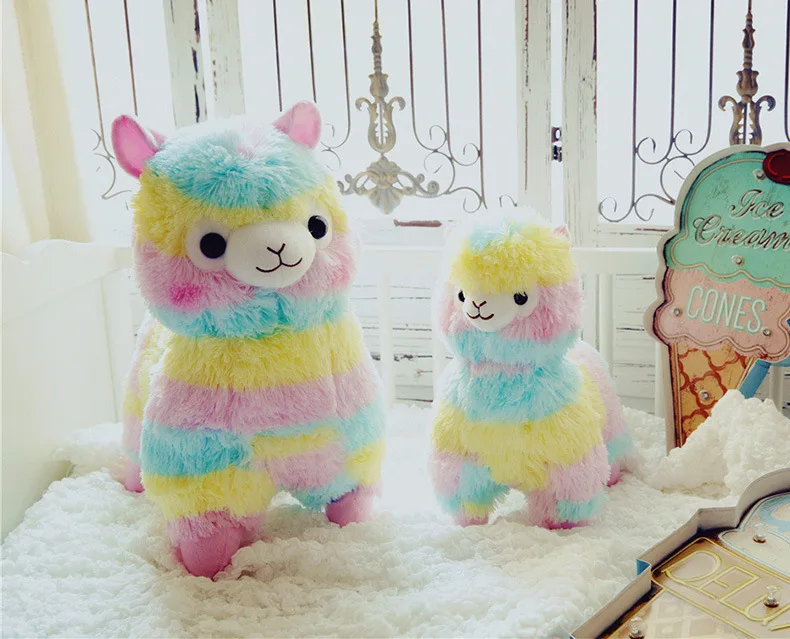 New Rainbow Alpacasso Kawaii Alpaca Llama Arpakasso Soft 5" Plush Toy Doll 