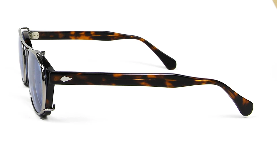Mode Gelb Getönt Clip Auf Sonnenbrille Männer Polarisierte Rezept Runde Optischen Rahmen Clip-on Fahren Sonnenbrille Für Frauen – Detail 20