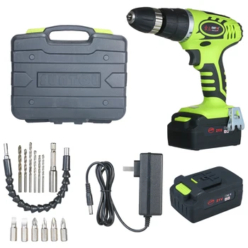 

15pcs 21V Rechargeable Electric Drill Set Electric Hand Drill Electric Portable Drill Impact Drill Electric Screw Driver