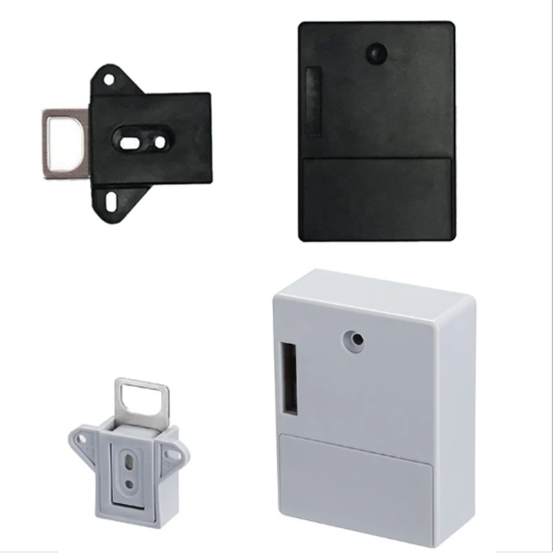 

2Pcs Invisible RFID Free Opening Intelligent Sensor Cabinet Lock Locker Wardrobe Shoe Cabinet Drawer Door Lock Electronic Dark L