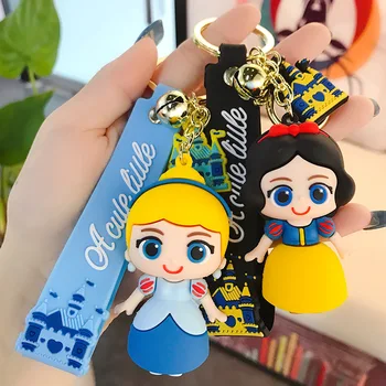 

Princess Keychain Snow White Belle Cinderella Ariel Mermaid Tangled Rapunzel Sleeping Beauty Figure Toys Christmas Wholesale