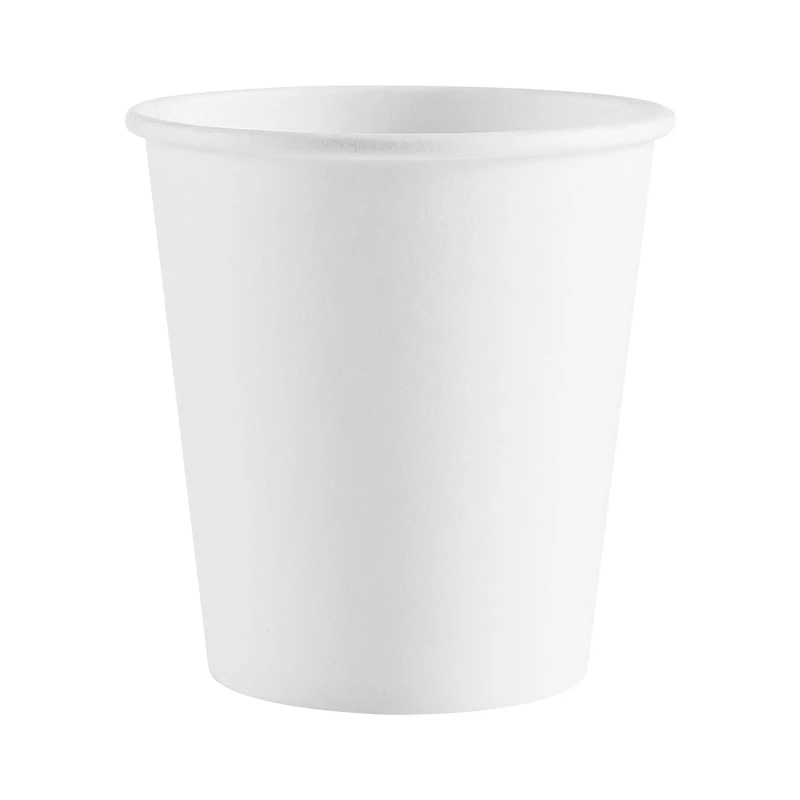 20pcs Pure White Paper Cups Disposable Party Tableware Coffee Drinking Glass Eco-friendly Raw Kraft