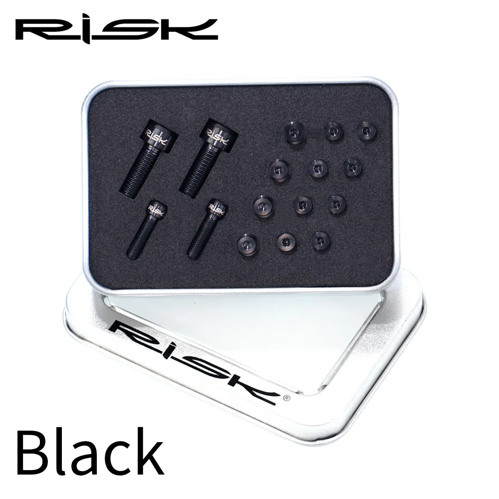 RISK 20 шт./компл. Винт С Титановым болтом для Shimano XT775 Гидравлический дисковый тормоз горная ручка велосипедного тормоза масляный цилиндр Крышка Болт Набор - Цвет: XT775 Black