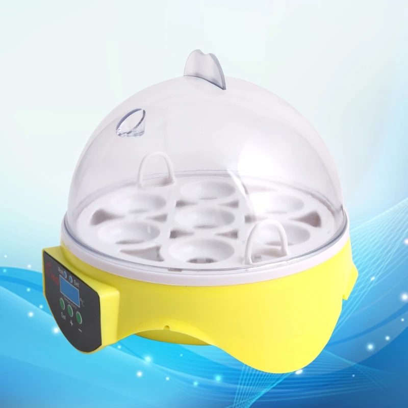 Mini Incubator 7 Egg Hatcher Digital Bird Temperature Control Automatic US Plug
