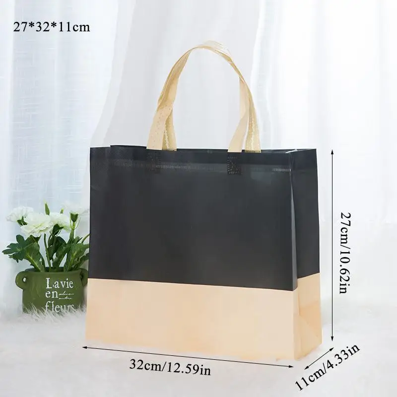 Синий New Women Foldable Shopping Bag Reusable Eco Tote Pouch Large Unisex Fabric Non-woven Shopper Bags Travel Grocery Shopping Bags - Цвет: Синий