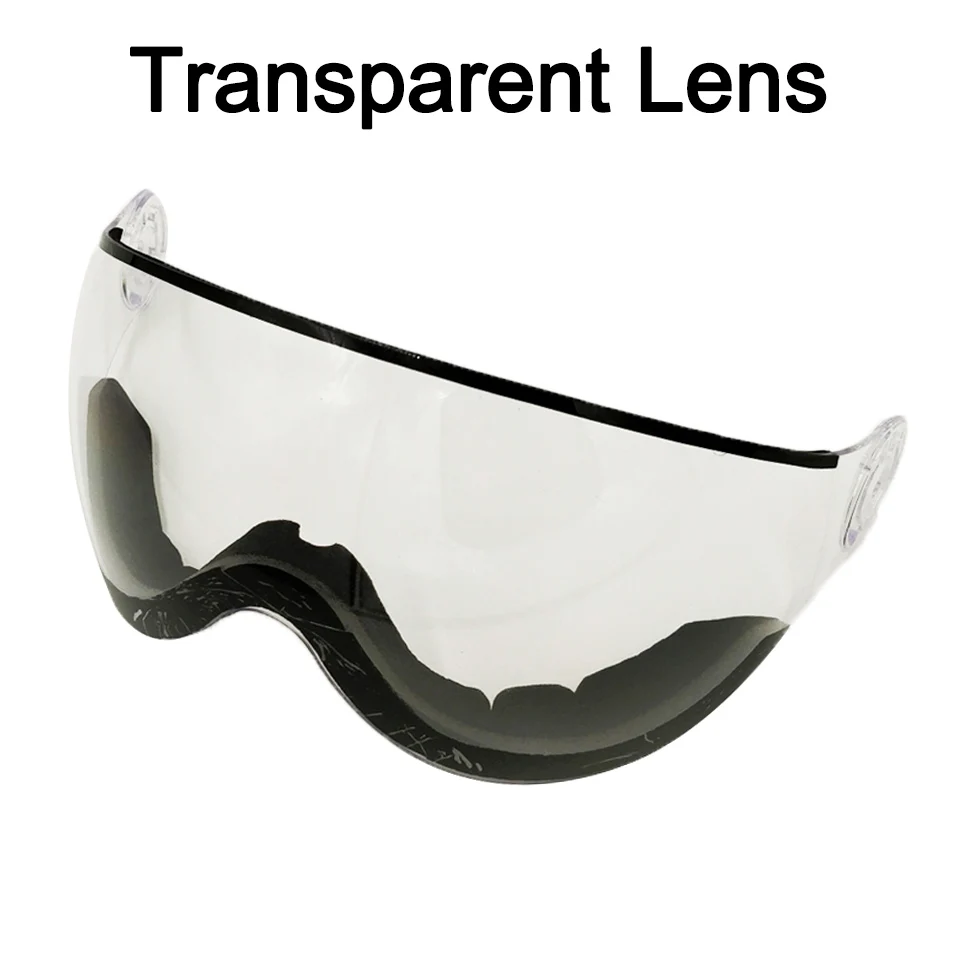 LOCLE MOON MS95 MS99 лыжный шлем козырек запасной объектив УФ-защита Открытый скейтборд шлем дополнительные очки для лыжного альпинизма - Цвет: Transparent Lens