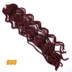 Allaosify 20 ''богиня искусственные локоны в стиле Crochet синтетические накладные волосы, на крючках, косички, накладки для волос Плетение волос