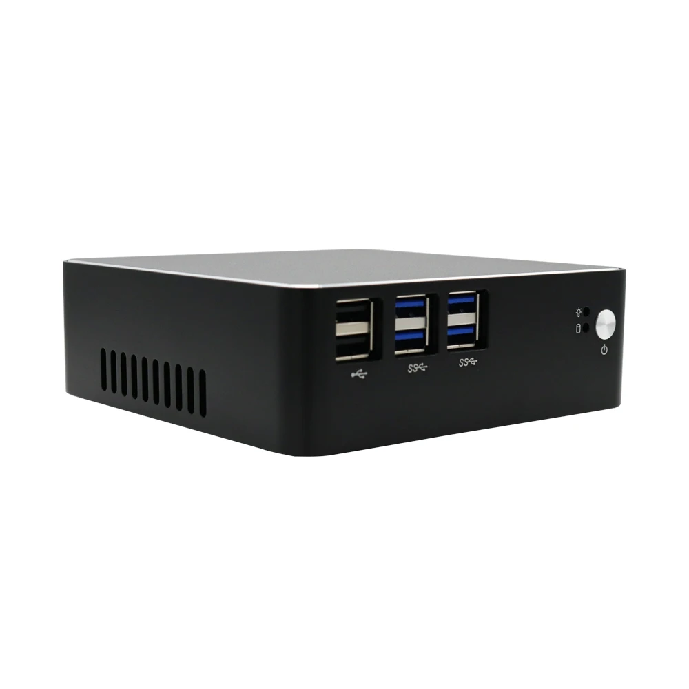 Eglobal Мини компьютер с DDR3L 8 Гб вентилятор LAN Мини ПК Intel Core i3-7167U 2,8 ГГц Настольный ПК VGA HD 6USB