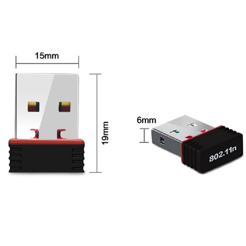 Мини-ПК WiFi адаптер 150 м USB WiFi антенна Беспроводная компьютерная сеть 802.11n/g/b LAN Wi-Fi адаптеры Wifi