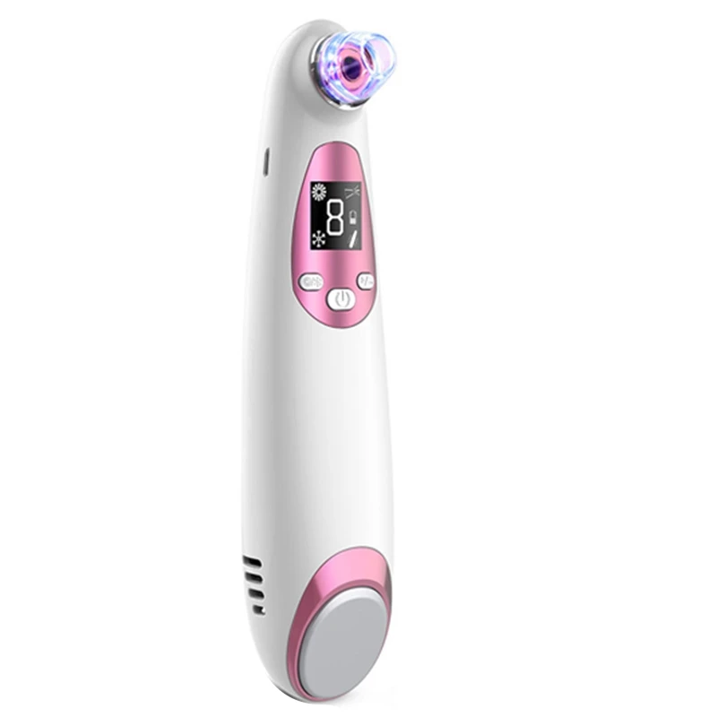 

Red Blackhead Remover Device Vacuum Pore Cleaner Electric Cleansing Comedone Extraction 4 Replaceable Suction Probe USB Recharge