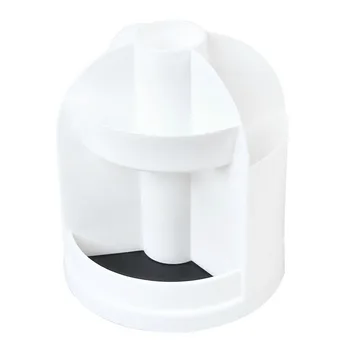

360 Degree Rotated Office Cylinder Shape School Multi Grid Stationery Pencil Portable Divided Pen Holder Home Desk Storage
