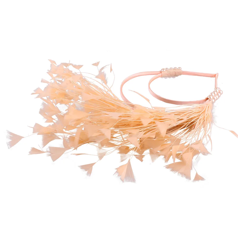 Women Headband Hair Band Nice Fascinator Swan Masquerade Fancy Feather Headband Hair Hoop Fascinator Hair Accessories gorgeous