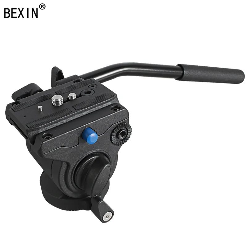 

Tripod Head Video Fluid Head Camera Ball Head Drag Hydraulic Head For Camera DSLR Tripod Area With Manfrotto Quick Release Plate