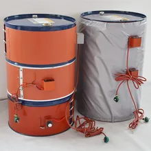 220 В 1000 Вт 125X1740 мм гибкий барабан для силиконового масла подогреватель силиконового каучука с цифровым термостатом 55 галлонов 200л барабаны