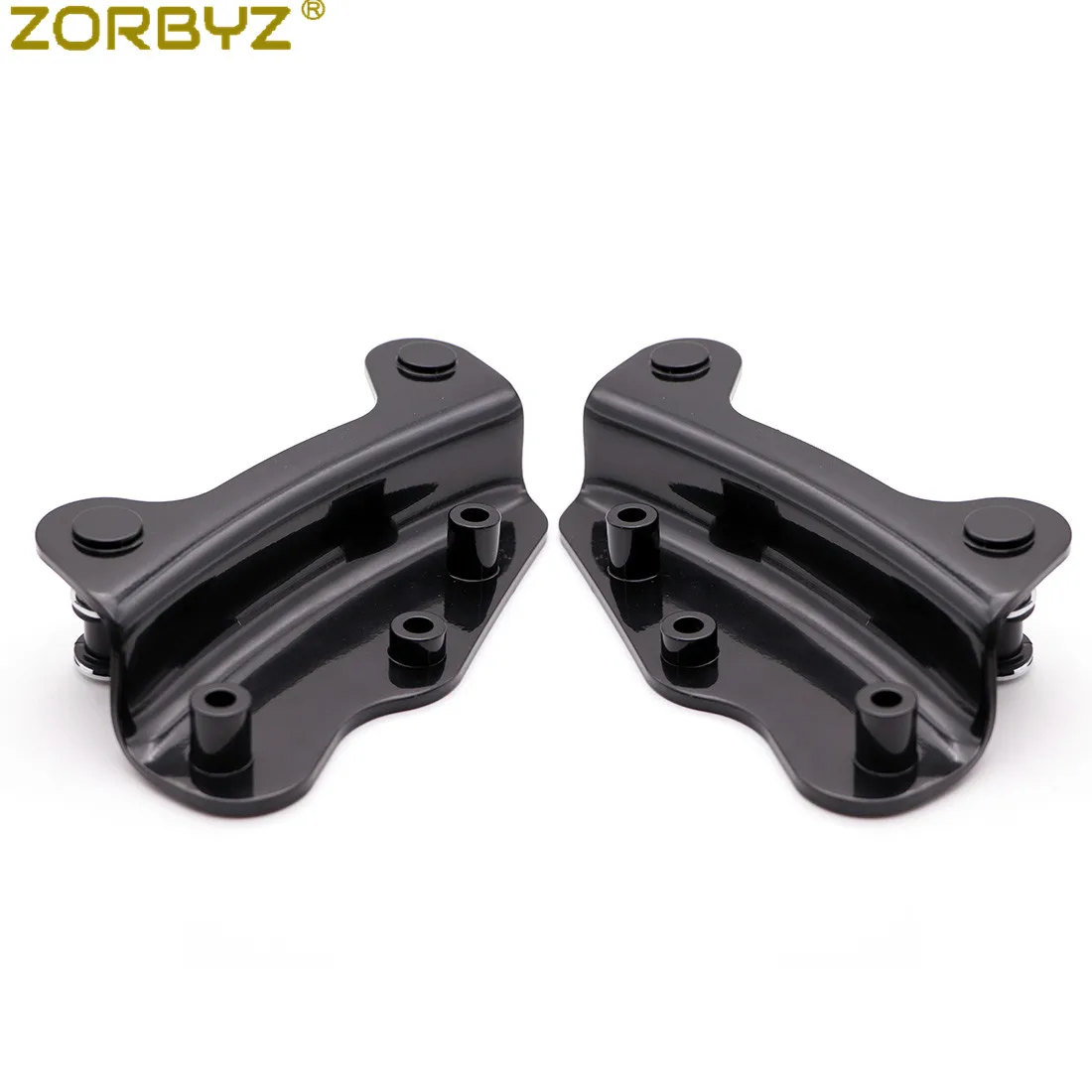 ZORBYZ черный 4 точечный док-оборудование комплект съемный для Harley Touring FLHR FLHT FLHX 2009-2013