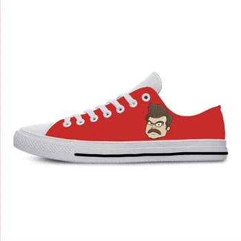

2019 New 3D Printed Summer Ron Swanson Lightweight Comfortable Shoes Breathable Walking Sneakers for Men Women