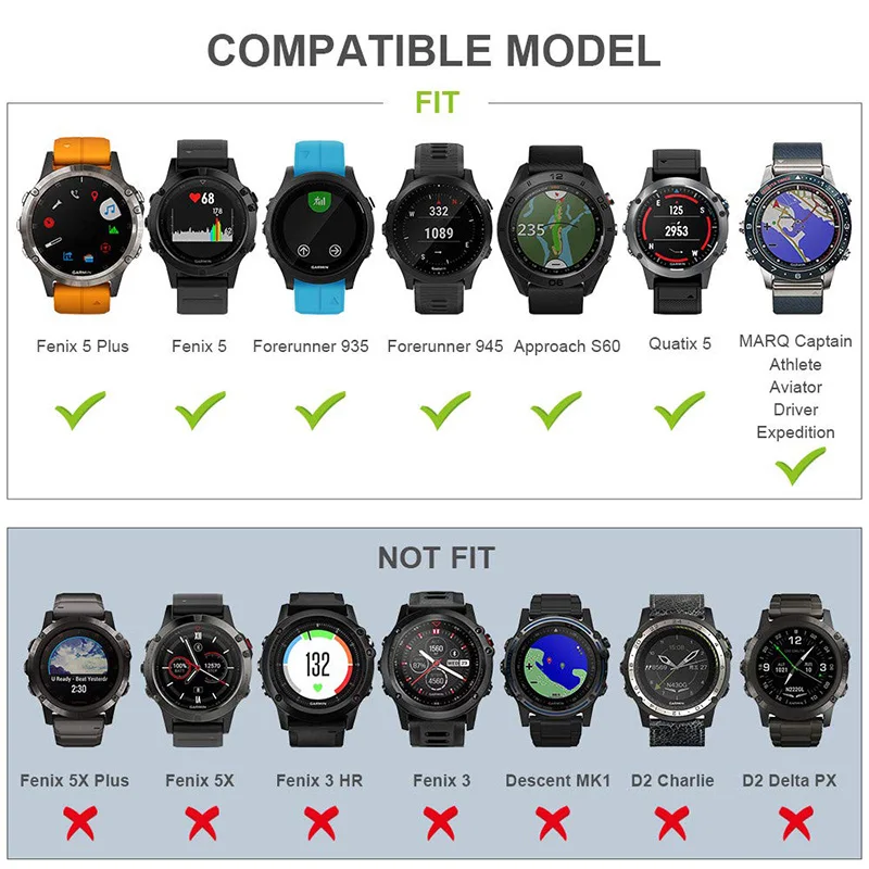 Garmin Fenix 5 Plus браслет ремешок для Garmin 935/945 силиконовый сменный ремешок 22 мм Quick Release часы ремешок аксессуары