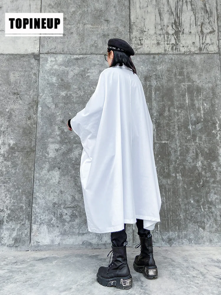 

Spring Women's Fashion Lapel Solid Color Long Sleeve zipper Loose Shirt Coat